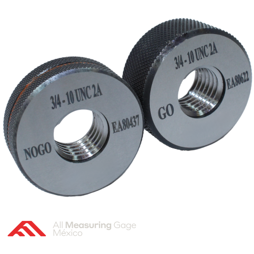 Calibradores de anillo verificadores de rosca tipo Go / NoGo Ajustables y Solidos